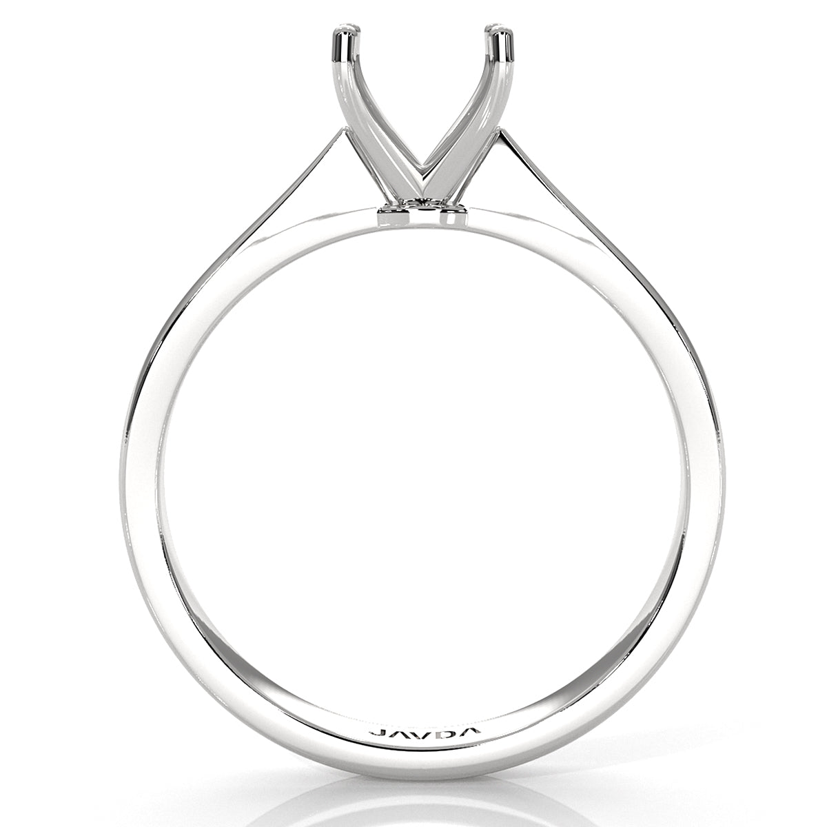 3g Tapper Semi Mount Engagement Solitaire Ring Setting 2mm